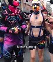 Buď muž Slovan nebuď ako muži v lgbti západe Je úplne jasné , kto sú medvede …