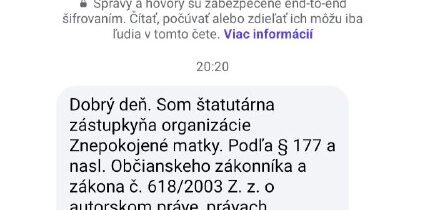 „No, a už som skončila. Už ma majú.“…