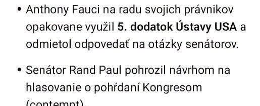 Keď sa spýtaš AI na vypočúvanie Fauciho. / Fľuska post 2026-08-01 19:02:29