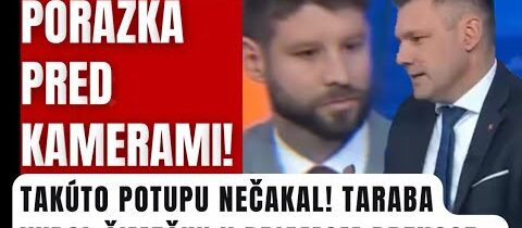 PORÁŽKA pred kamerami! Taraba naložil Šimečkovi v priamom prenose #politika #fico #komentar