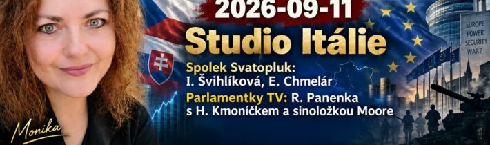 2026-09-11 – Studio Itálie – Spolek Svatopluk: I. Švihlíková, E. Chmelár – Parlamentky tv: …