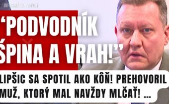 MUŽ, ktorý mal mlčať prehovoril! Lipšicovi po jeho slovách nebolo všetko jedno #politika #slovensko