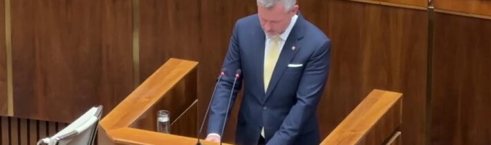Prezident Pellegrini vystúpil v NR SR so správou o stave SR