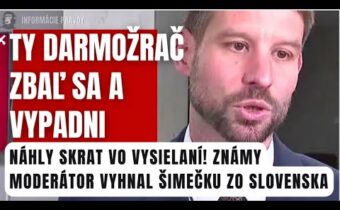 Šimečka zostal ako obarený! Známy moderátor stratil nervy #politika #komentar #fico #slovensko
