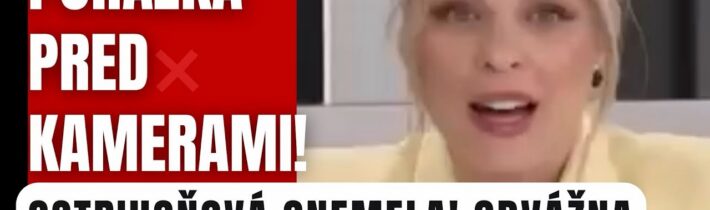 Ostrihoňová ostala v rozpakoch: Nečakaný moment priamo v živom vysielaní #komentar