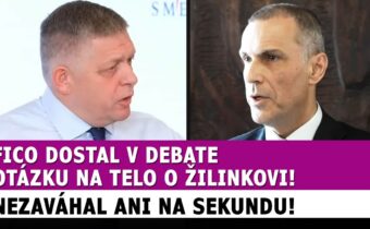 Fico dostal v debate otázku NA TELO o Žilinkovi, nezaváhal ani na sekundu