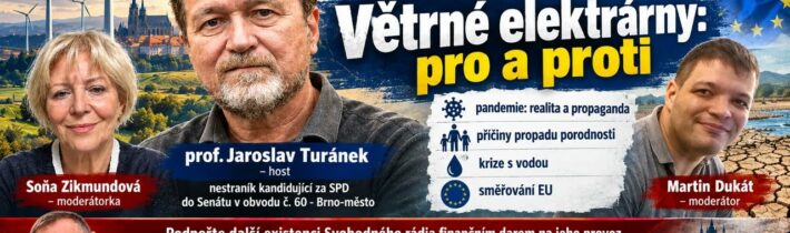 2026-09-29 – Studio Kladno – prof. Jaroslav Turánek, nestraník kandidující za SPD do Senátu