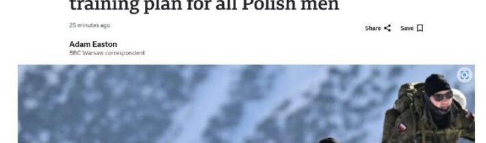 Všichni muži v Polsku podstoupí vojenský výcvik, oznámil premiér Tusk.Tusk plánu…