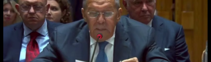 Sergej Lavrov o dvojakom metre OSN