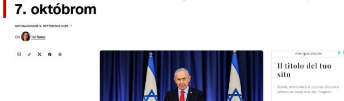 Terorista Netanyahu vedel o utoku Hamasu cely cas. Schvalne sa mlcky prizeral.’U…