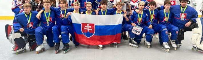 Slovenskí inline hokejisti do 17 rokov získali na majstrovstvách Európy 2026 st…