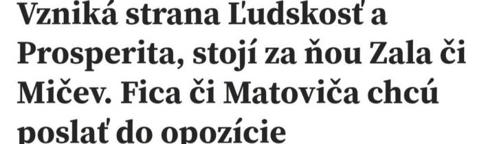 Zala a Mičev, 54% v budúcich voľbách. Na toto sme čakali. Konečne strana, ktorá … / Fľuska post 2026-09-17 19:02:34