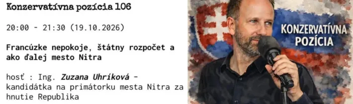 Konzervatívna pozícia 106 Zuzana Uhríková