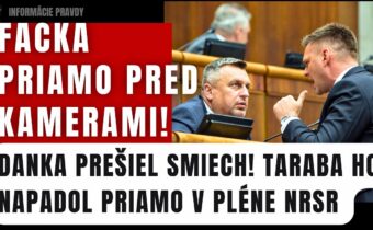 DANKA PREŠIEL SMIECH! Taraba ho tvrdo napadol priamo v pléne NRSR⁠