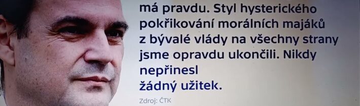 Krátce z dnešních Událostí v České televizi (3.10.2026)…
