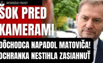 Bitka prwd kamerami! Dôchodca napadol a na Matoviča! Ochranka nestihla zasiahnuť #fico