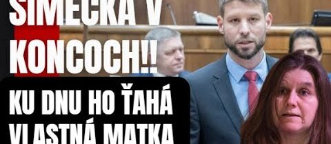 Šimečka končí! Vlastná matka ho ťahá ku dnu! Kedy si to uvedomí .. ?