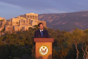 Projev Marco Rubio v Athénách