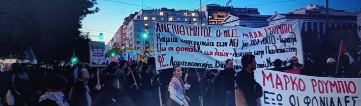 Ministr zahraničí USA MARCO RUBIO VYVOLAL ZLOBU V ATÉNÁCH: pro-palestinští demonstranti napadají…