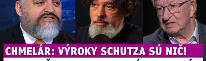 Chmelár: Nechutný článok Schutza je nič, ale z toho čo vypotili Soltész a Mazák vám príde zle