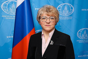 Velvyslankyně Ruské federace v ČR Anna Ponomarjovová na půdě IČL s Josefem Skálou