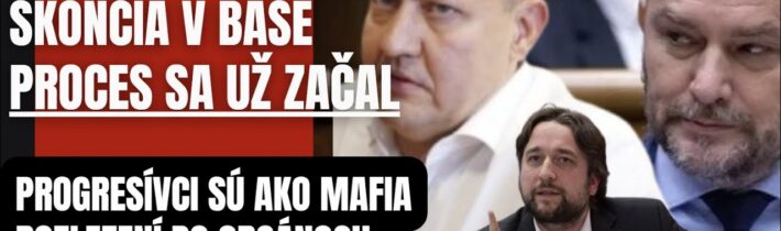Začalo sa to. Ideme si po Lipšica skončia v base s Matovičom a Naďom. Progresívci sú mafia