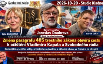 2026-10-20 – Studio Kladno – Změna paragrafu 405 trestního zákona otevírá cestu k očištění Vladimíra