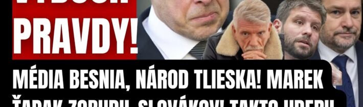 Média besnia, národ tlieska! Marek Ťapák zobudil Slovákov! Takto uderil liberálov! Systém sa trasie