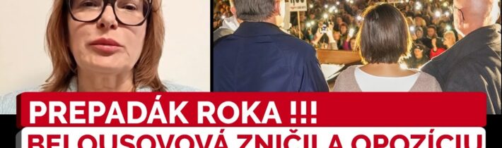 Belousovová odhalila pravý dôvod prečo neprišli lídri na ohlásený protest opozície!