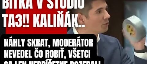 BITKA v štúdiu TA3: Náhly skrat a moderátor nevedel čo mal robiť. Všetci sa len nepríčetne pozerali