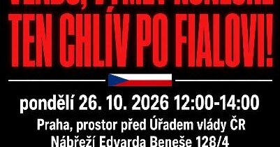 Demonstrace: KONEC FIALOVÉ LŽITELEVIZI !!!