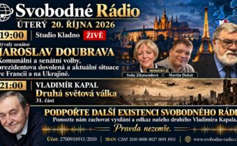 19:00 – Studio Kladno – ŽIVĚ – Bývalý senátor Jaroslav Doubrava