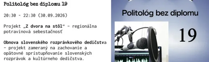 Politológ bez diplomu 19 Dušan Stríž