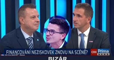 Drama ve studiu Prima CNN: kvůli české verzi FARA Rajchla měla ze studia Vlčka (Dozimetr – STAN) odvézt záchranka!