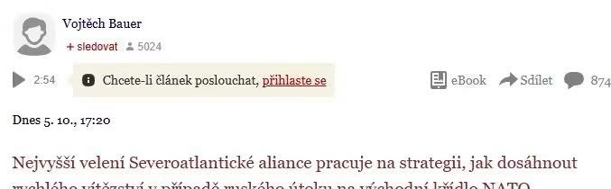 Akože ďalší Blitzkrieg? / Fľuska post 2026-10-07 21:02:59