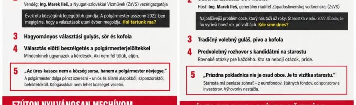 HODINA PRAVDY V HUBICIACH – PRÍĎTE SA PÝTAŤ!Vážení obyvatelia Hubíc,pozývam… „MAREK ŠOUN komentuje“2026-10-17 17:03:07