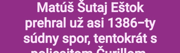 Naštartovane sa cítiaci Ľubomír tiež uhradí škody, ktoré on spôsobil? / Fľuska post 2026-10-10 20:00:21