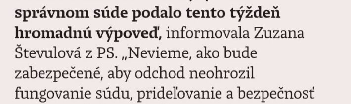 • Odchod zamestnancov podľa nej potvrdila na rokovaní ústavnoprávneho výboru nov…