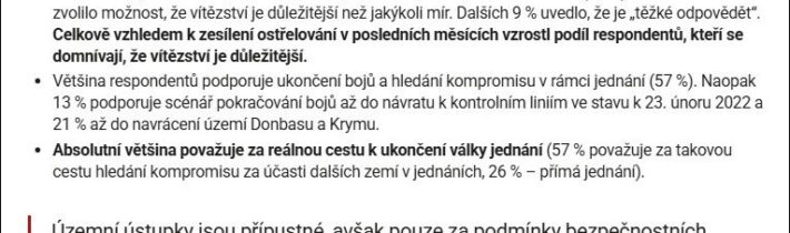 Karaganov varuje Evropu před jadernou válkou v důsledku plánů na vstup vojsk zemí EU na Ukrajinu, což podle zdrojů je prý skutečný důvod návštěvy všech 32 členů Vojenského výboru NATO v Kyjevě! Předseda výboru pozdravil Ukrajince nacistickým pozdravem OUN/UPA a slíbil další podporu války, zatímco poslední průzkum ukázal, že většina Ukrajinců chce mír za cenu ústupků Rusku!