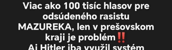 No čo dodať, keď to povie člen fašisticko/ totalitného hnutia, tak sa mi zastavi…