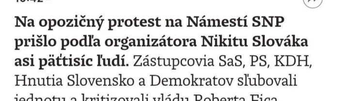 Včera bolo námestie SNP naplnené do posledného miestečka / Fľuska post 2026-10-18 21:00:14