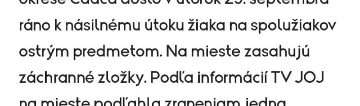 • „Do nemocnice v Martine leteckí záchranári transportovali dieťa v kritickom st…