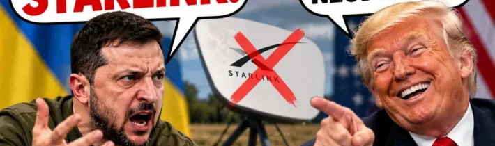 Kdo omezil Starlink a kdo je na straně Ruska? Zelenský a Trump říkají opačné věci
