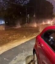 V sobotu večer v Paraguaji spadli obrovské ľadové kusy, väčšie ako tenisový lop…