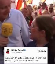 Ceuta:španielske dievča sa v priamom prenose rozplakalo: bojí sa ísť do školy vo…